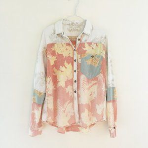 We The Free women`s button down long sleeve shirt.